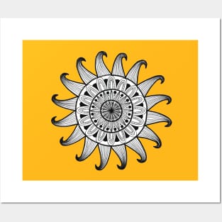 Sun Mandala Posters and Art